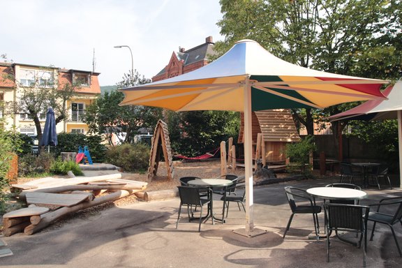 Sommer-Café Außengelände Familientreff
